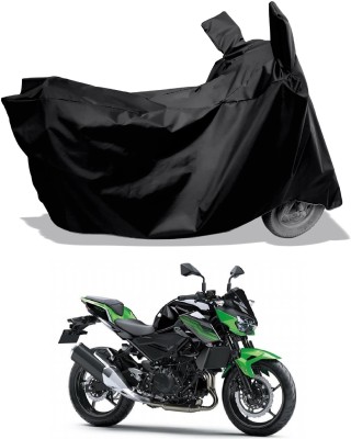 Amexride Two Wheeler Cover for Kawasaki(Z400 BS6, Black)