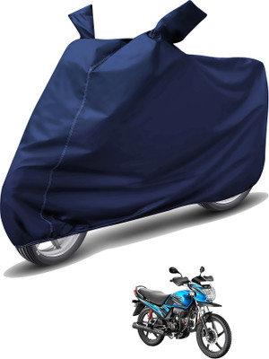 MOCKHE Waterproof Two Wheeler Cover for Hero(Passion Pro, Blue)