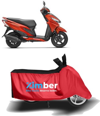 ZIMBER Two Wheeler Cover for Honda(Grazia, Red, Black)