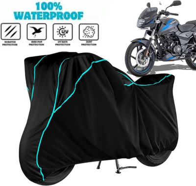 Aanvi Auto Waterproof Two Wheeler Cover for Bajaj(Pulsar 150, Black)