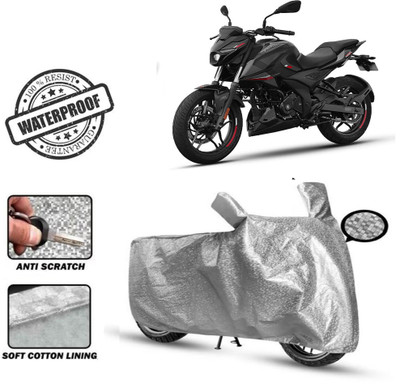 Autoinnovation Waterproof Two Wheeler Cover for Bajaj(Pulsar 250, Silver)