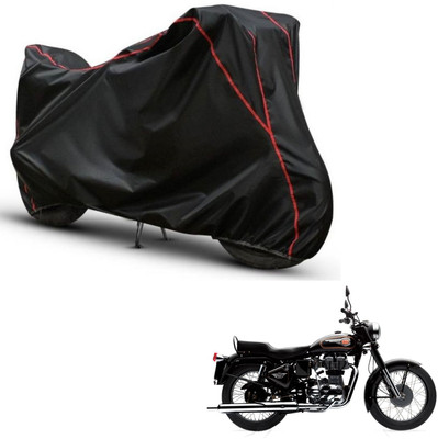 brandroofz Waterproof Two Wheeler Cover for Royal Enfield(Bullet, Black, Black)