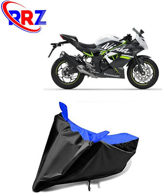 RRZ Waterproof Two Wheeler Cover for Kawasaki(Ninja, Black, Blue)