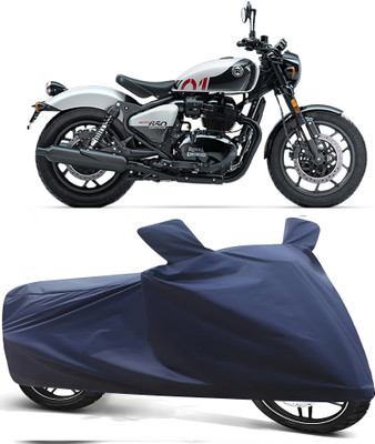 BbcMart Waterproof Two Wheeler Cover for Royal Enfield(Classic Gunmetal BS6, Blue)