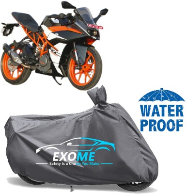 EXOME Waterproof Two Wheeler Cover for KTM(RC 200, Grey)