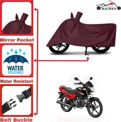 KEDIT Two Wheeler Cover for Hero(Glamour BS6, Maroon)