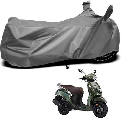 DeepShakshi AUTOMOTIVE Waterproof Two Wheeler Cover for Yamaha(Fascino, Grey)