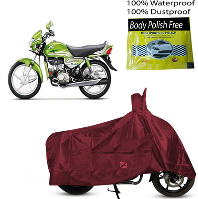 EGAL Waterproof Two Wheeler Cover for Hero(BS6, Maroon)