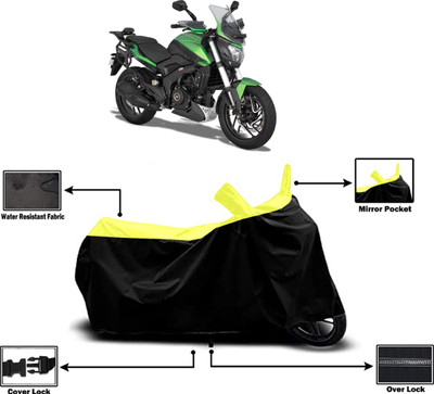 Amexride Two Wheeler Cover for Bajaj(Dominar 400 BS6, Yellow)