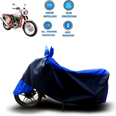 CODOKI Waterproof Two Wheeler Cover for Royal Enfield(Bullet Trials 350, Blue)