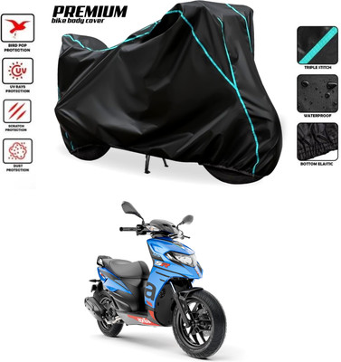GOSHIV-car and bike accessories Waterproof Two Wheeler Cover for Aprilia(SR 125, Black)