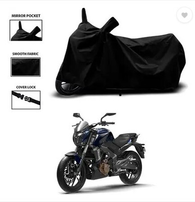 Tritika Waterproof Two Wheeler Cover for Bajaj(Dominar, Black)