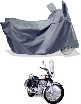 Amexride Two Wheeler Cover for Royal Enfield(Machismo 350, Grey)