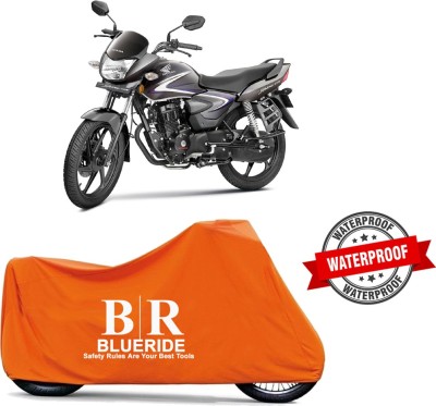 BLUERIDE Two Wheeler Cover for Honda(CB Shine, Orange)