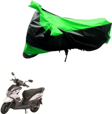 Mdstar Waterproof Two Wheeler Cover for Yamaha(Ray Z, Black, Green)