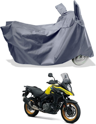 Amexride Two Wheeler Cover for Suzuki(V Strom 650, Grey)