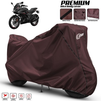 xodi Two Wheeler Cover for Bajaj(Pulsar 250, Maroon, Black)