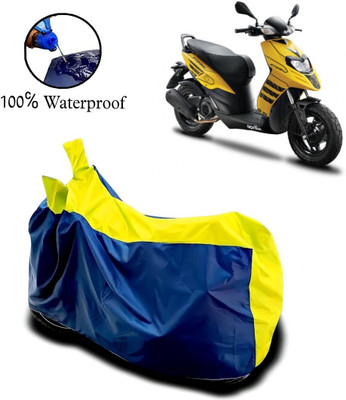rakku Waterproof Two Wheeler Cover for Aprilia(Storm 125, Yellow, Blue)