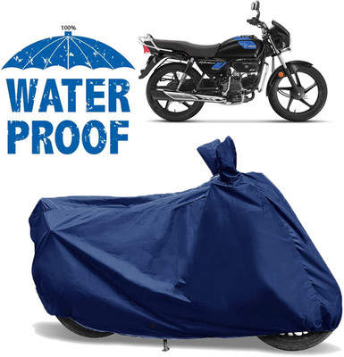 OliverX Waterproof Two Wheeler Cover for Hero(Splendor Plus, Blue)
