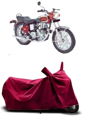 Coxtor Waterproof Two Wheeler Cover for Royal Enfield(Machismo 500, Maroon)