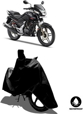 Amexride Waterproof Two Wheeler Cover for Hero(CBZ Extreme, Black)