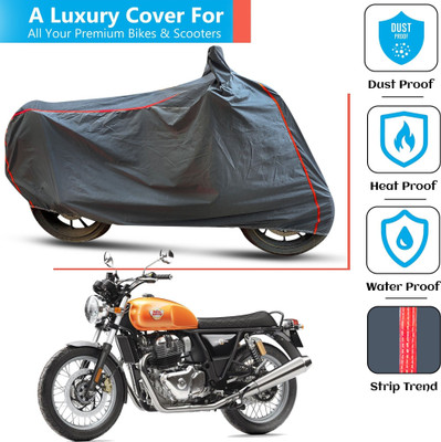 FAMEXON Waterproof Two Wheeler Cover for Royal Enfield(Interceptor 650, Grey)