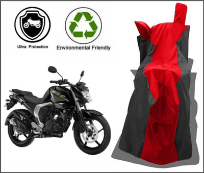 RM Collections Waterproof Two Wheeler Cover for Yamaha(FZ FI BS6, Red, Black)