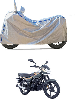 CODOKI Waterproof Two Wheeler Cover for Bajaj(CT100, Silver)