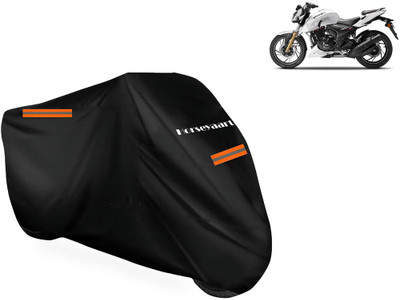 Horseyaart Waterproof Two Wheeler Cover for TVS(Apache RTR 200 4V, Black)