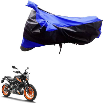 Mdstar Waterproof Two Wheeler Cover for KTM(Duke 200, Black, Blue)