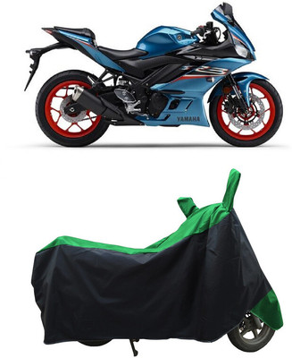 Coxtor Waterproof Two Wheeler Cover for Yamaha(YZF R3, Green)