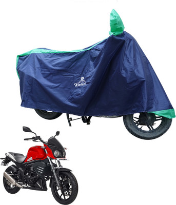 Kavach Waterproof Two Wheeler Cover for Mahindra(Mojo UT 300, Green, Blue)