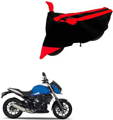 DeepShakshi AUTOMOTIVE Two Wheeler Cover for Mahindra(Monster 821, Black, Red)