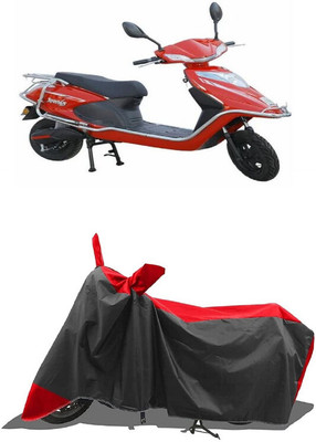 SUGASHRI Waterproof Two Wheeler Cover for Tunwal(Sport 63 48V, Red, Black)