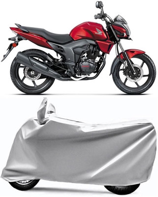 AUCTIMO Two Wheeler Cover for Honda(CB Trigger, Silver)
