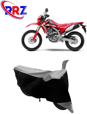 RRZ Waterproof Two Wheeler Cover for Honda(CRF 250 L, Black, Grey)