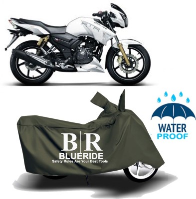 BLUERIDE Two Wheeler Cover for TVS(Apache RTR 180, Green)