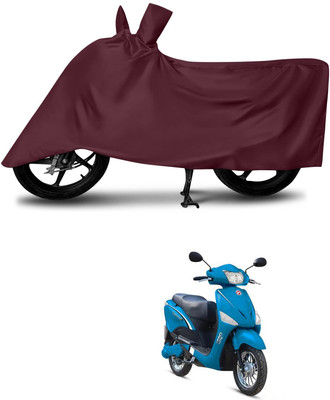 KEDIT Two Wheeler Cover for Hero(Electric Optima, Maroon)