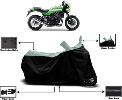 Amexride Two Wheeler Cover for Kawasaki(Z900 RS Cafe Racer, Multicolor)