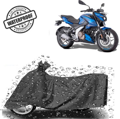 ROYAL AUTO MART Waterproof Two Wheeler Cover for Bajaj(Pulsar 250, Grey)