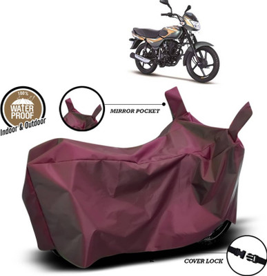 AASHTIK MART Two Wheeler Cover for Bajaj(CT100, Maroon)