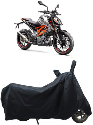 Coxtor Waterproof Two Wheeler Cover for KTM(125 Duke, Black)