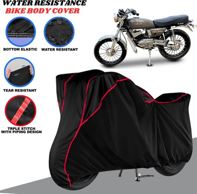 SRP PRODUCT Waterproof Two Wheeler Cover for Yamaha(RX 100, Black, Red)