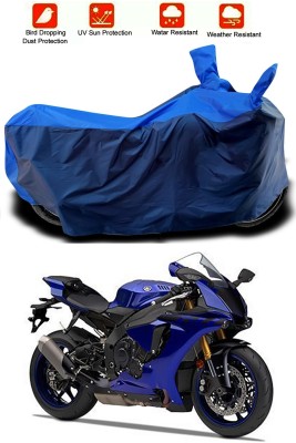 Mdstar Waterproof Two Wheeler Cover for Yamaha(YZF R1, Blue, Blue)