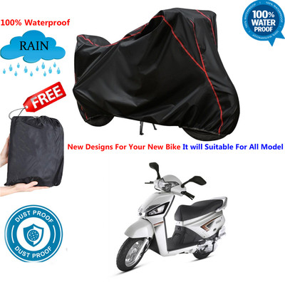 OliverX Waterproof Two Wheeler Cover for Mahindra(Gusto, Black)
