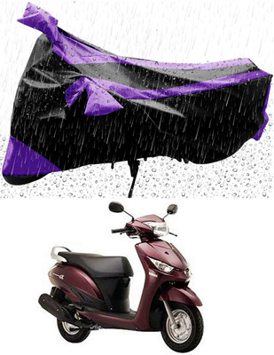 MMSSTAR Waterproof Two Wheeler Cover for Yamaha(Alpha, Purple, Black)