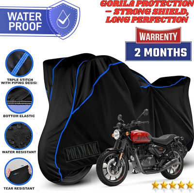 POLYMAXX Waterproof Two Wheeler Cover for Royal Enfield(Hunter 350, Black)