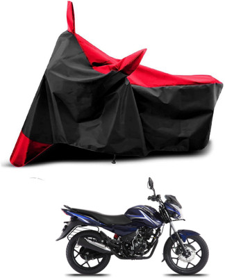 KEDIT Two Wheeler Cover for Bajaj(Discover 150 s, Red, Black)