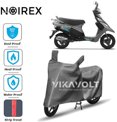 NOIREX Two Wheeler Cover for TVS(Scooty Pep+, Grey)