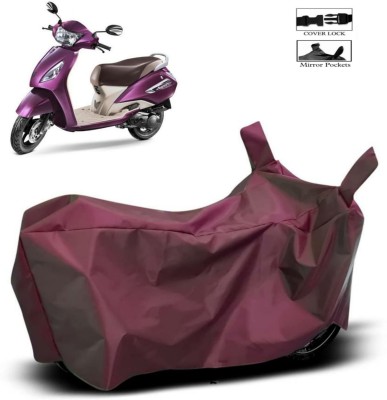 ma collections Waterproof Two Wheeler Cover for TVS(Jupiter, Maroon)